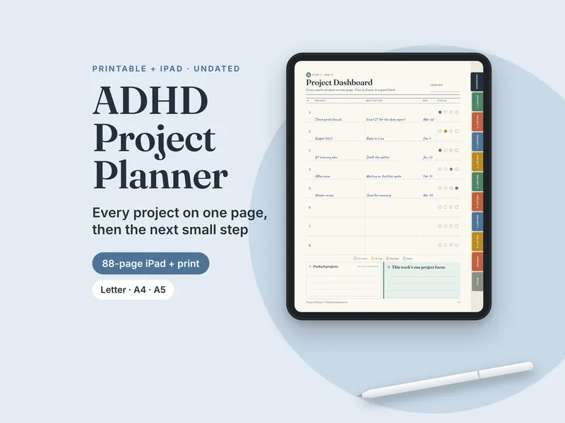 ADHD Project Planner listing image