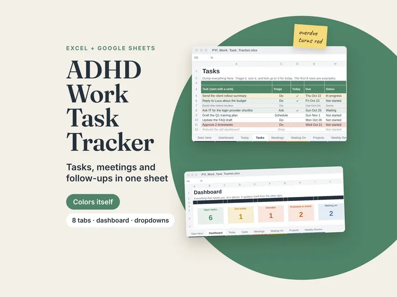 ADHD Work Task Tracker listing image