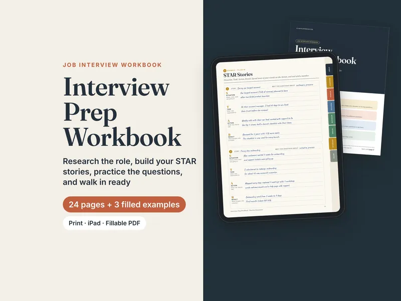Interview Prep Workbook listing image