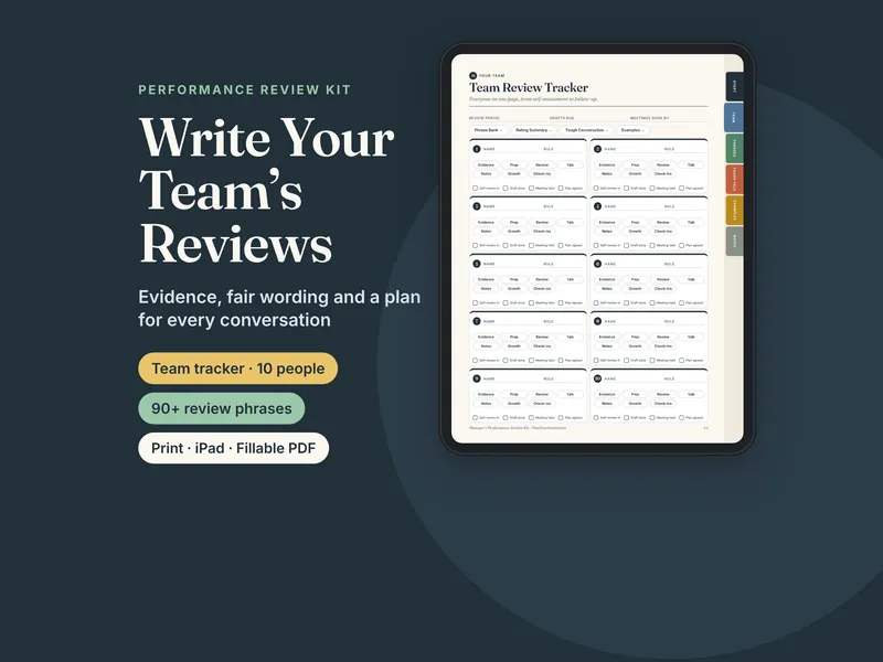 Manager's Performance Review Kit listing image