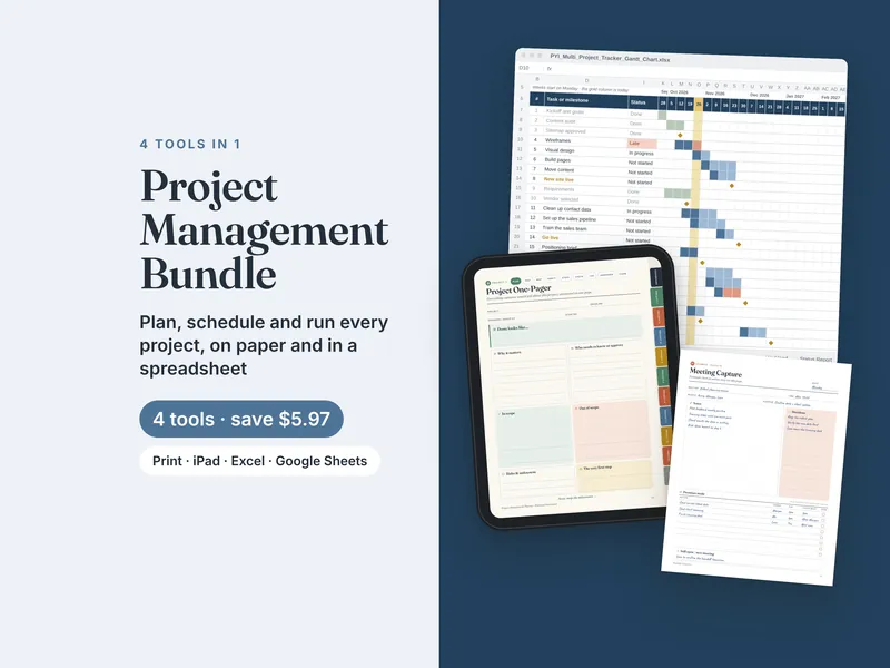 Project Management Bundle listing image